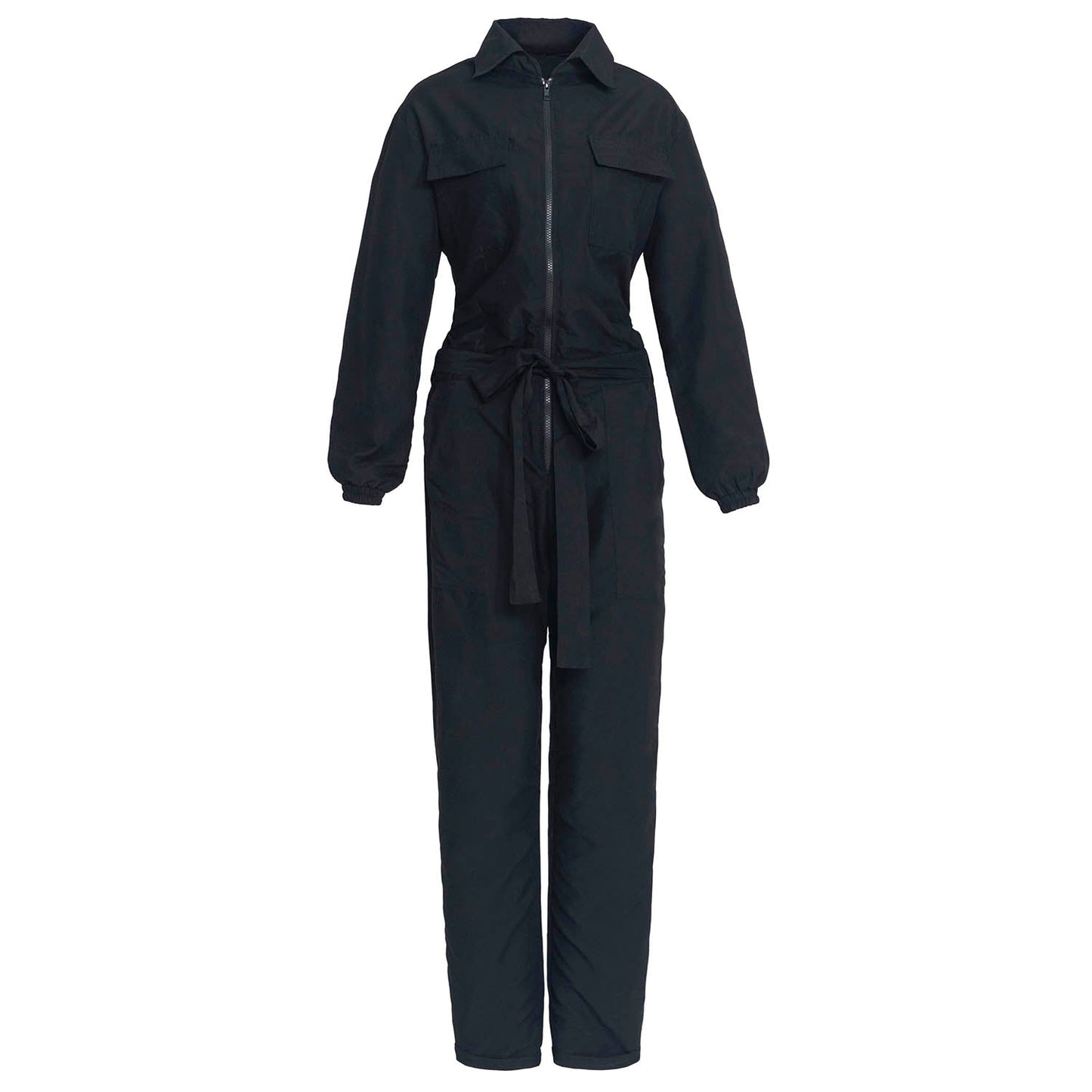 Amelia Recycled Travel Jumpsuit in Black