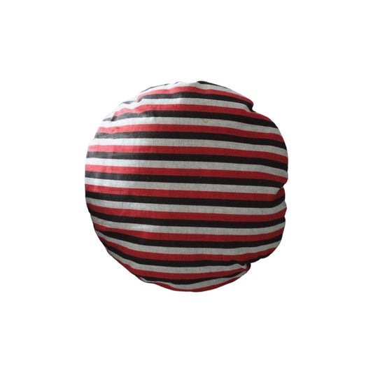 Lurik Round Striped Decorative Round Pillow Cover 16"