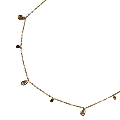 Satellite Necklace with Teardrop Stones