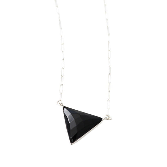 Athena Triangle Gemstone Necklace