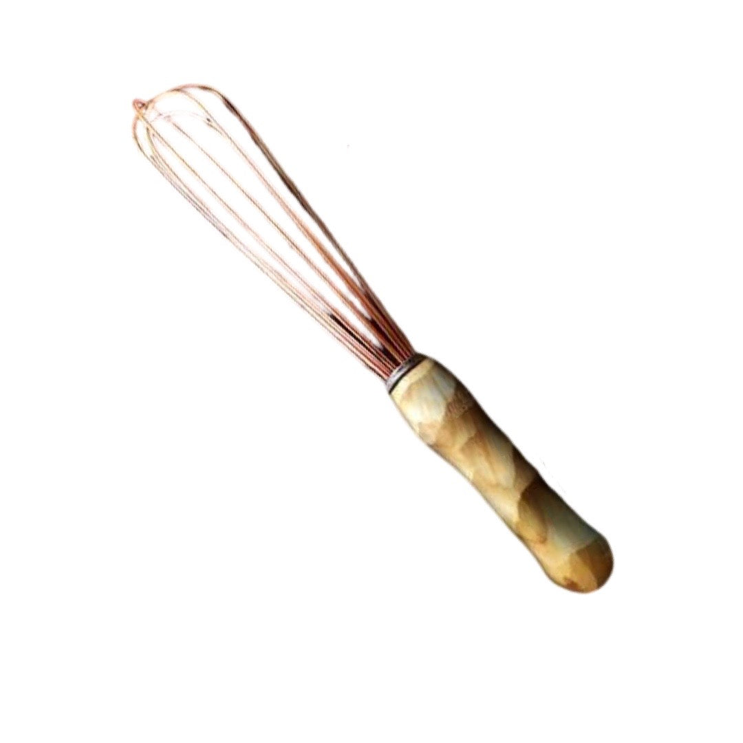 Copper Whisk with Wood Handle