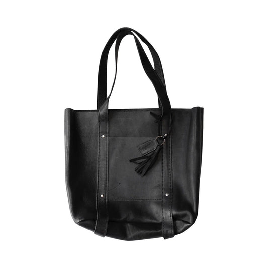 Large Raw Leather Tote
