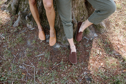 Women's Barefoot Grounding Slip-on Shoes / Redwood