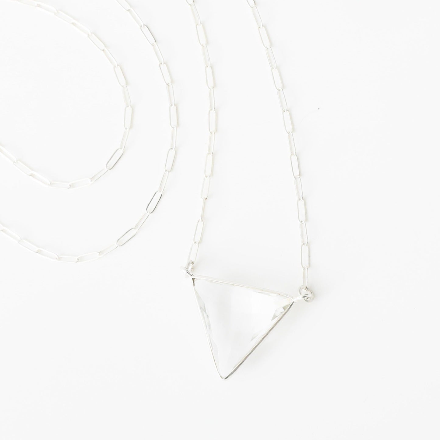Athena Triangle Gemstone Necklace