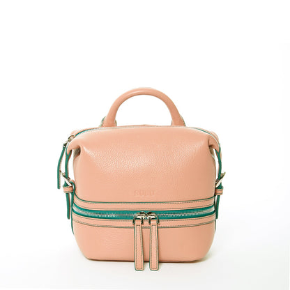 Ashley Small Pink Leather Backpack