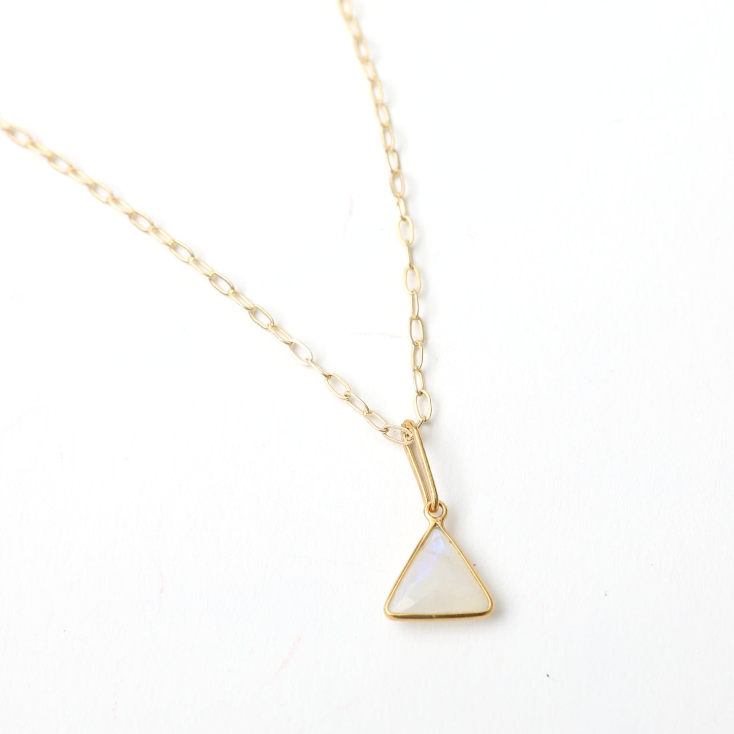 Fractal Gemstone Triangle Necklace