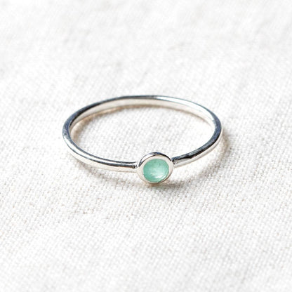 Emerald Silver or Gold Ring