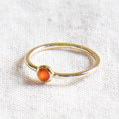 Carnelian Silver or Gold Ring