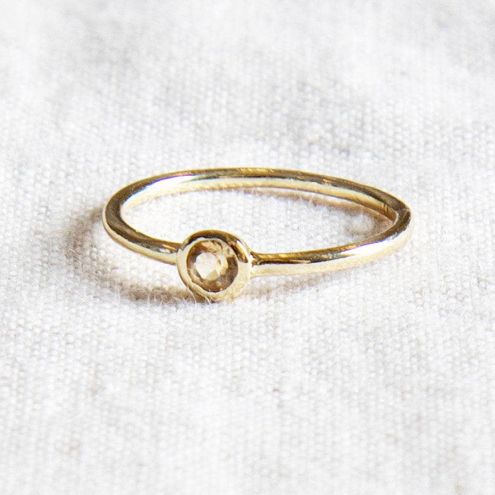 Citrine Silver or Gold Ring